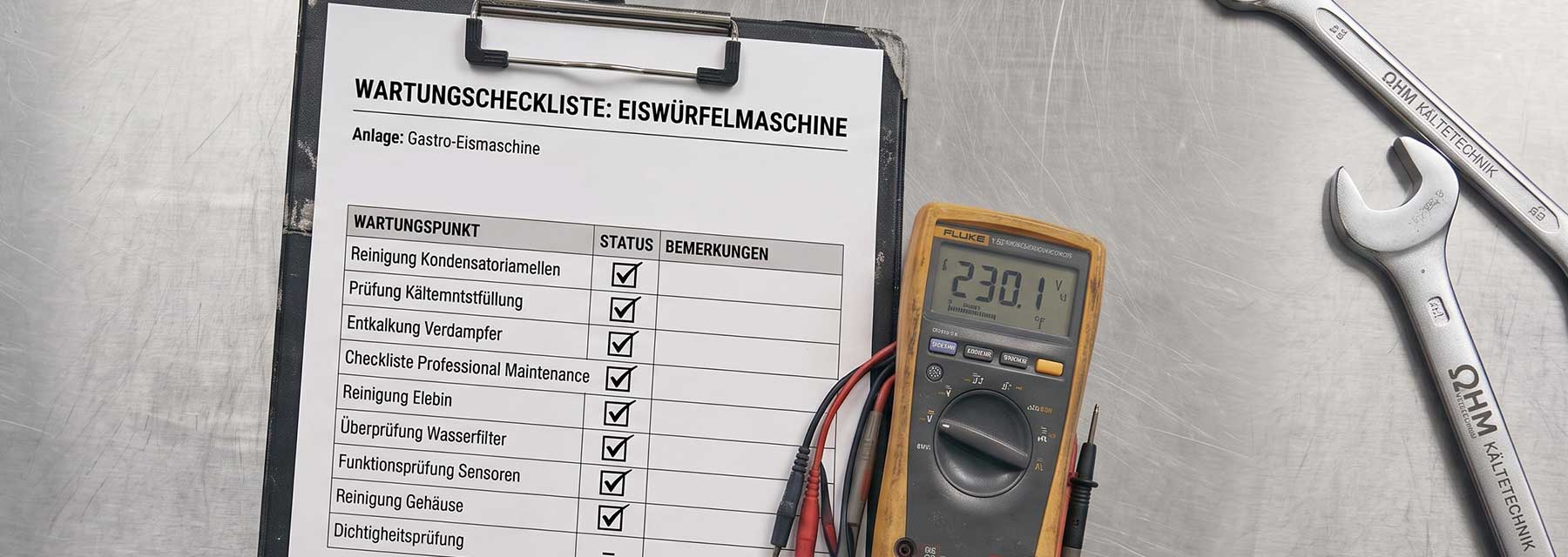Checkliste für die professionelle Wartung einer Eiswürfelmaschine in der Gastroküche